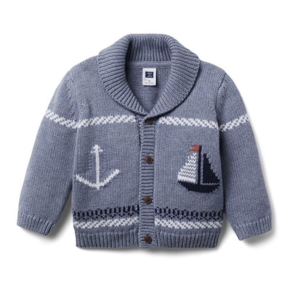 Janie and Jack Sailboat Cardigan